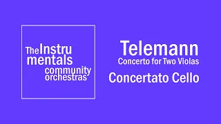 Telemann - Concerto for Two Violas, TWV 52:G3 - I. Avec Douceur - Concertato Cello Part