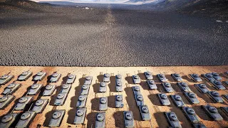 1000 Sherman Tanks Vs 1 Million U.S Modern Soldiers - Ultimate Epic Battle Simulator 2 UEBS 2