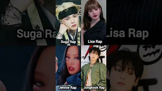 Suga Vs Lisa Vs Jennie Vs Jungkook Rap 🔥 #shorts