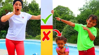 Leah Pretends to be Taller to Get in the Pool + More Nursery Rhymes & Kids Songs