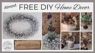 Almost FREE DIY HOME DECOR |Trash to Treasure | Upcycled Ideas
