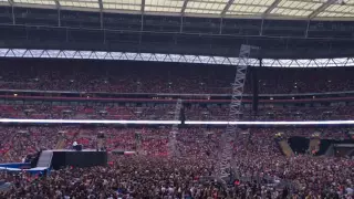 View from Block 122, Row 21, Seat 311 at Wembley Stadium