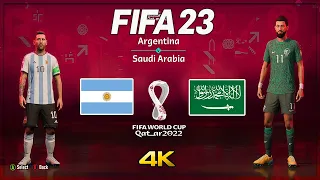 Argentina Vs Saudi Arabia | FIFA World Cup Qatar 2022 Final  2022 | FIFA 23 PS5 4k