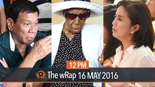 Duterte’s plans, Robredo vs Marcos, world’s oldest | 12PM wRap