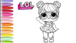 Coloring LOL Surprise Dolls Bon Bon Coloring Page For Kids LOL Surprise Dolls Colouring Book Pages