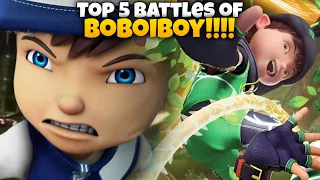 Top 5 Battles of BoBoiBoy 🔥Hindi