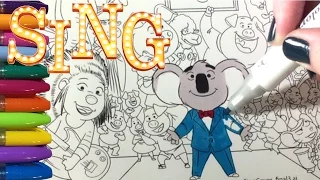 Sing Movie - Coloring pages with all the Characters
