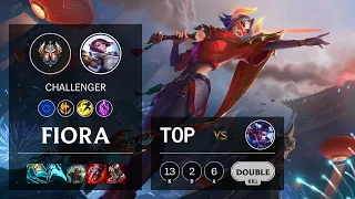 Fiora Top vs Vayne - EUW Challenger Patch 11.6