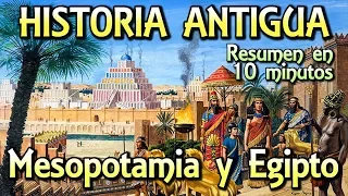 Summary ANCIENT HISTORY in 10 minutes - Mesopotamia and Ancient Egypt