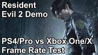 Resident Evil 2 Remake PS4 vs PS4 Pro vs Xbox One X vs Xbox One Frame Rate Comparison (Demo)
