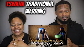 🇿🇦 🇧🇼American Couple Reacts "African Traditional Tswana Wedding - Lobola Proceedings"