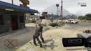 GTA 5 - Random Police Shootout With Bank Robbers