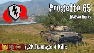 Progetto M40 mod. 65  |  7,2K Damage 4 Kills  |  WoT Blitz Replays