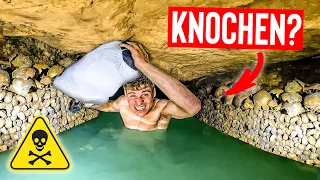 ALONE inside the PARIS CATACOMBS! 💀BONES EVERYWHERE! Boat tour through UNDERGROUND RIVER