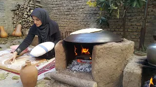 Bake lavash in our village house || Lavash Bread