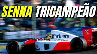 HÁ 30 ANOS AYRTON SENNA CONQUISTAVA O TRICAMPEONATO - HOJE NA HISTÓRIA