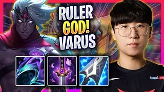 RULER IS A GOD WITH VARUS! - JDG Ruler Plays Varus ADC vs Ashe! | Season 2024