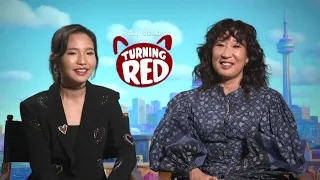 Rosalie Chiang and Sandra Oh on their new Disney/Pixar film 'Turning Red'