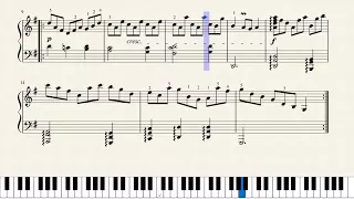 Scarlatti, Keyboard Sonata in G major, K.431. [Piano Tutorial + Sheets]