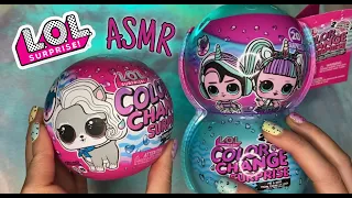 Relaxing LOL Surprise Doll Color Change Blind Bags Unboxing 🎆 [ASMR]