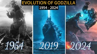 ALL EVOLUTION OF GODZILLA IN MOVIES (1954 - 2024)