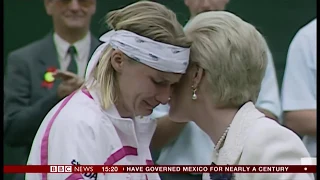 The Duchess of Kent on Wimbledon & Jana Novotná (UK) - BBC News - 2nd July 2018