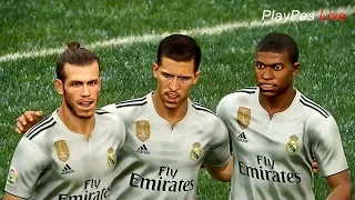 What If HAZARD, MBAPPE and KANTE Come To REAL MADRID ? - BARCELONA vs REAL - PES 2019 Gameplay PC