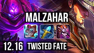 MALZAHAR vs TWISTED FATE (MID) | 5/1/13, 800+ games, 900K mastery | KR Master | 12.16