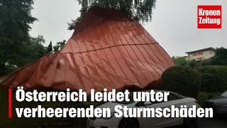 In ganz Österreich gibt es heftige Sturmschäden | krone.tv NEWS
