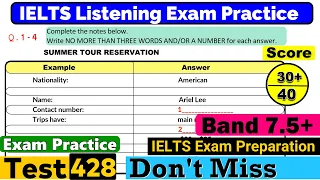 IELTS Listening Practice Test 2024 with Answers [Real Exam - 428 ]