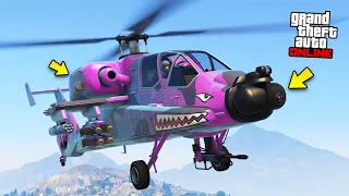 FH-1 HUNTER Customization (AH-64 Apache) | GTA 5 Online DLC Vehicle Customization