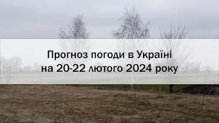 Прогноз погоди в Україні на 20-22 лютого 2024 року