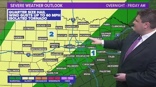 DFW weather: A chance of severe storms returns Friday morning