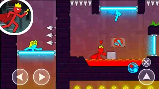 Red And Blue Stick Man Adventure - Level 1 to 15 Android Gameplay