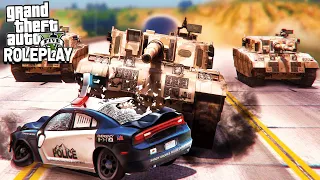 ARMY OF TANKS VS COPS - GTA RP