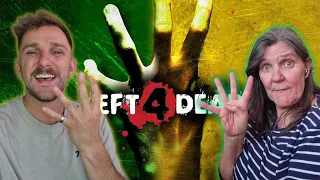 Mum REACTS to all Left 4 Dead & Left 4 Dead 2 (Trailers & Intro)