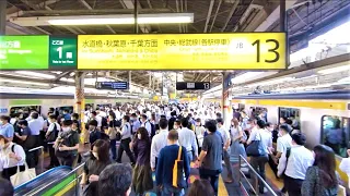 Walk in Tokyo Shinjuku Station at Morning Rush Hour @ 5.7K 360° VR / Aug 2020 (COVID-19 Pandemic)