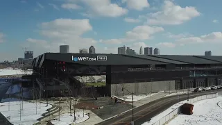 Drone footage of Lower.com Field, home of the Columbus Crew