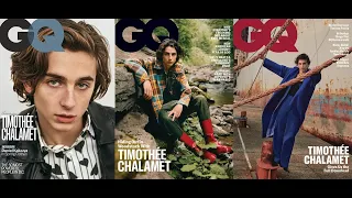 Timothée Chalamet behind the scenes for GQ Magazine - GQ’s The Timmy Trilogy. 2018, 2020 & 2023