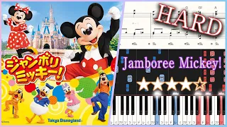 Jamboree Mickey! - Tokyo Disneyland - Hard Piano Tutorial + Sheets【Piano Arrangement】