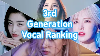 [KPOP] 3rd Generation Vocal Ranking (Blackpink, Twice, Red Velvet, Mamamoo, Dreamcatcher, Gfriend +)