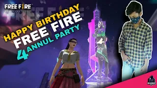4th anniversary party | Happy Birthday Free Fire | Gameplay | Gulrez Gaming