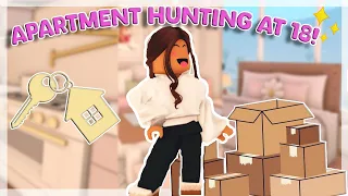 🏠 MOVING to my DREAM APARTMENT at 18 years old! | Bloxburg roleplay w/voices