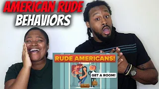 AMERICAN COUPLE React To American Behaviors Considered Rude In Other Countries