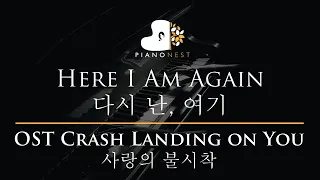 Here I Am Again 다시 난, 여기 - 사랑의 불시착 OST Crash Landing on You 백예린 Yerin Baek - Piano Karaoke