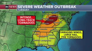 Severe storm system moves across Midwest