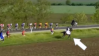 Horse Races Against Professional Cycling Race | Tour de Hongrie 2022 Stage 2