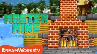 How to Build a Working Fireplace that Turns On and Off in Minecraft | MASTER MINE TUTORIALS