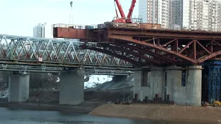 Строительство Юго-Восточной хорды в Курьяново (Печатники), 08.04.2022