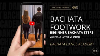 Bachata Tutorial - Dominican Bachata Footwork #1 - Demetrio & Nicole - Bachata Dance Academy #shorts